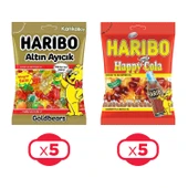 Haribo Altın Ayıcık ve Happy Cola 80 gr Kanka Boy 10 lu Eko Paket - 2