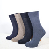 Erkek Bambu Çorap Burun Dikişsiz Soft Yıkamalı Parfümlü Uzun Erkek Çorap - 4