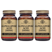 Solgar Alpha Lipoic Acid 200 mg 50 Kapsül 3 Adet - 1