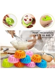 6 Adet Mini Silikon Kek Pasta Kalıbı Muffin Cupcake Renkli Kalıplar - 5