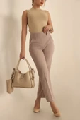 VioShine Kadın Üç Düğmeli Likralı Pantolon - 5