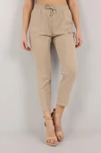 VioShine Kadın Beli Lastikli Cepli Havuç Kalıp Pantolon - 7