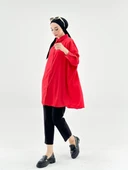 VıoShıne Kadın Oversize Saten Gömlek - 7