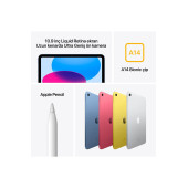 Apple iPad 10. Nesil 64 GB 10.9" Wi-Fi Gümüş Tablet (Apple Türkiye Garantili) - 2