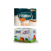 Ritmo 6'lı kağıt havlu 2 katlı +Farah çekmeli peçete 500 gr - 1
