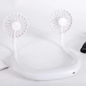 Torima F-04 Eller Serbest Boyuna Asılabilir Şarjlı 3 Kademeli Vantilatör Klima Soğutucu Fan Beyaz thumbnail 1