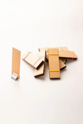 Ahşap Mum Fitili + Yapışkanlı Sehpa - 75 Adet ( 25mm x 75mm x 0,5mm ) thumbnail 3