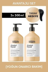 Serie Expert Absolut Repair Yıpranmış Saçlar Için Onarıcı Şampuan 500 Ml X2 thumbnail 1