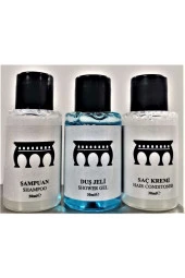 TRALLES BUKLET 35 ml Otel Tipi Tek Kullanımlık 90 Şampuan 90 Duş Jeli 90 Saç Kremi thumbnail 1