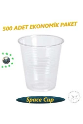 Space Cup Plastik Pet Bardak Otomat Bardağı 180 cc 500 Adet thumbnail 2