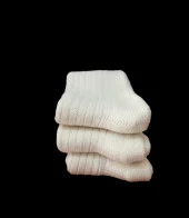 üç çıft yün çorap dikişiz krem renk  40-44 no - 2