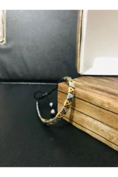 MEZER  Erkek Sarı-metalik Renk Taşlı Bileklik thumbnail 1