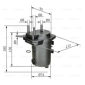 Renault Megane Iı 1.5 Dcı 2002-2010 Scenıc Iı 1.5 Dcı 2003 Yakıt Filtresi Bosch 0450907012 - 1