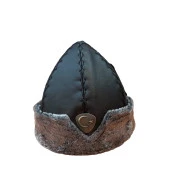 osmanlı  börk şapka bere yetişkin beden suuni deri siyah renk thumbnail 1