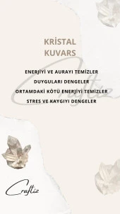 Piramit Kristal Kuvars Taşı Masaüstü Aksesuarı - 2