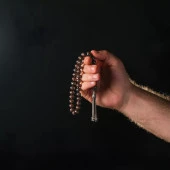 Gümüş İşlemeli Kuka Tesbih - 1