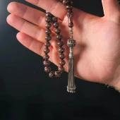 Gümüş İşlemeli Kuka Tesbih - 4