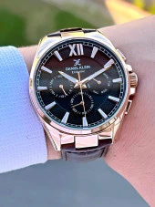 Daniel Klein Deri Kordon 30 Mt Suya Dayanıklı İç Göstergeler Aktif Erkek Kol Saati EDK.1.10650-3 thumbnail 3