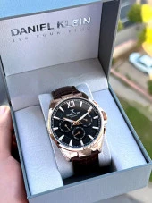 Daniel Klein Deri Kordon 30 Mt Suya Dayanıklı İç Göstergeler Aktif Erkek Kol Saati EDK.1.10650-3 thumbnail 6