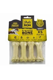 DELİBON PRESSED BONE BEYAZ XS 7 CM 4 ADET - 1