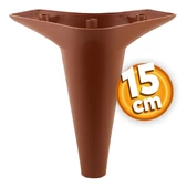 20'li Set Aspen Lüks Mobilya Kanepe Koltuk TV Ünitesi Yükseltici Destek Ayağı Ayakları15 cm Kahve thumbnail 2