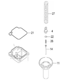 MODENAS GT135 GAZ İĞNE ALT ORİNG 22 NOLU PARÇA ORJİNAL thumbnail 3