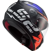 LS2 RAPID CROMO MAT TURUNCU-MAVİ KASK - 3