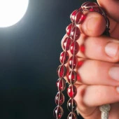 Gümüş İşleme Ateş Kehribar Tesbih - 4