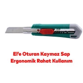 Metre Ve Maket Bıçağı Seti Şerit Metre Halı Kesme Maket Bıçağı Yedek Bıçak 10'lu Total TOS23037E - 7