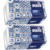 Aqua Pratik Mendil 250 Yaprak Tekli Pk (2 Li Set) thumbnail 1