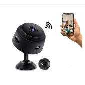QASUL İç Güvenlik Kamerası, Mini WiFi HD 1080p Kamera Kızılötesi Gece Görüş Yakalı, Hareket Sensörü - 1