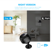QASUL İç Güvenlik Kamerası, Mini WiFi HD 1080p Kamera Kızılötesi Gece Görüş Yakalı, Hareket Sensörü - 5