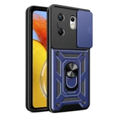 Vendas İnfinix Zero 30 4G Kılıf Magnetik Standlı Kamera Korumalı Zore Sürgülü Vega Kapak - 10