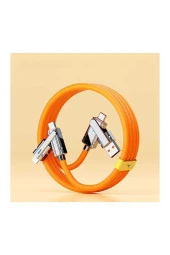 Type-C Type-C Type-C Lightning Usb Type-C Usb Lightning 120w 6A Turbo Hızlı Şarj Ve Data Kablosu thumbnail 1
