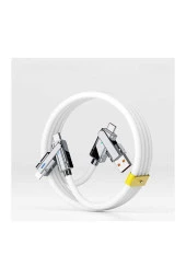 Type-C Type-C Type-C Lightning Usb Type-C Usb Lightning 120w 6A Turbo Hızlı Şarj Ve Data Kablosu thumbnail 9