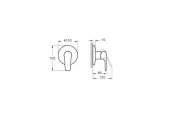 Artema Root Square Temassız Çift Su Girişli Elektrikli Lavabo Bataryası A47128 - 3