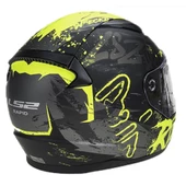 LS2 RAPID NAUGHTY MAT SİYAH-NEON SARI KASK - 4