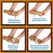 Mobilya Kanepe TV Ünitesi Koltuk Ayağı Baza Ayakları Ahşap Ceviz Desenli 18 cm thumbnail 3