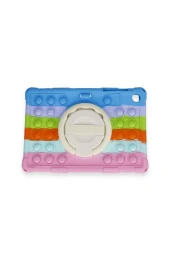 Qpen Samsung Galaxy Tab A9 8.7 İnç Uyumlu Patpat  Standlı Tablet Silikon thumbnail 1