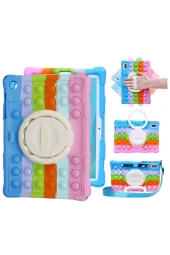 Qpen Samsung Galaxy Tab A9 8.7 İnç Uyumlu Patpat  Standlı Tablet Silikon thumbnail 7