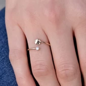 14 Ayar Altın Yonca Figürlü Eklem Yüzük thumbnail 1