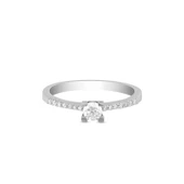 0.28ct Pırlanta Tektaş Yüzük-18k - 2