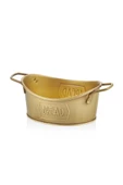 THE MİA GALVANİZ EKMEK SERVİSİ 23x14 CM GOLD - 1