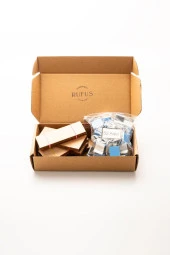 Ahşap Mum Fitili + Yapışkanlı Sehpa - 50 Adet ( 30mm x 75mm x 0,5mm ) thumbnail 4