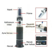 ATC 0-10 Tuzluluk Yoğunluk Ölçer Refraktometre thumbnail 5