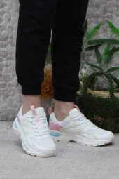 Lumberjack Null Bej Rahat Esnek Orijinal Ürün Sneaker Kadın Spor Ayakkabı thumbnail 2