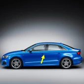 Audi A3 Sedan 2017-2020 Sol Ön Sürücü Kapı Kolu Kapağı 8V1837879A - 1