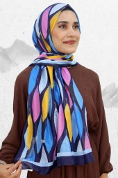 HAREM YAPRAK DESEN PAMUK ŞAL EŞ5209-1 - 2