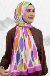 HAREM YAPRAK DESEN PAMUK ŞAL EŞ5209-10 - 2