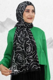 HAREM GÜL DESEN PAMUK ŞAL EŞ5208-11 - 1